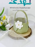 شنطه جلد بكيس تل ( زيتي فاتح )