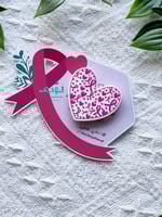 بروش قلب توعية اكريلك