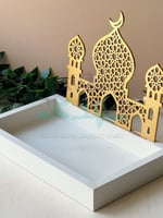 صينية خشب قبة ذهبي