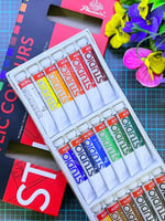 طقم ألوان اكريلك 18 لون