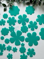 27 ورد اكريلك تركواز