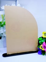 لوح اكريلك A4 شفاف نصف مقوس مع قاعدة