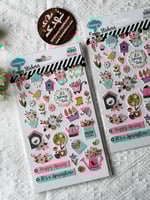 5 مغلف استكر زهور الربيع