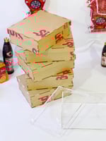 6 بوكسات اكريلك شفاف 12×15×5 سم