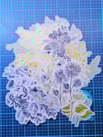 60 استكر الزهور الذهبيه