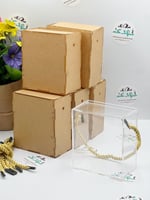 6 بوكسات حقيبة اكريلك بتعليقة قيطان