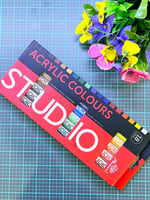 طقم ألوان اكريلك 18 لون