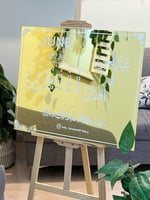 كتابه على لوح اكريلك ( 60*75 سم )