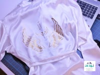 روب عروس أبيض سادة للطباعة