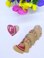 درزن اكريلك شفاف قلب