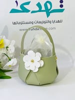 شنطه جلد بكيس تل ( زيتي فاتح )