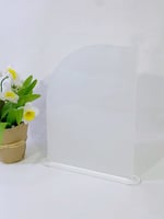 لوح اكريلك نصف مقوس ثلجي A4 مع قاعدة