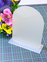 درزن اكريلك مقوس مع قاعده مقاس ( 10* 13 سم )