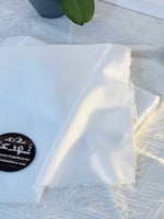 شريط قطن سادة أبيض 25 سم