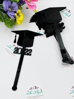 درزن اعواد قبعة تخرج اكريلك