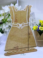 اكريلك شفاف تصميم فستان مع قاعدة