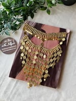 برقع تراثي ذهبي