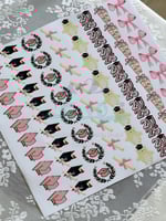 استكر DTF اسطح تخرج وردي