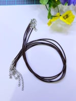 5 سلسال تعليقه جلد أسود