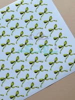 استكر DTF اسطح فيونكة أخضر