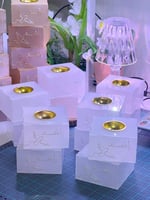 تنسيق مبخرة اكريلك ثلجي بكتابة بارزة