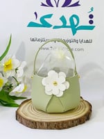 شنطه جلد بكيس تل ( زيتي فاتح )