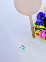 تغريسة اكريلك شفاف سادة