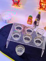 صينية اكريلك لتقديم الفناجين