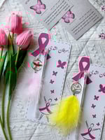 6 كروت أقلام ثيم سرطان الثدي