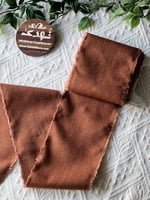 شريط قطن سادة بني غامق 10 سم