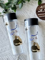 درزن قارورة مياه بطباعة