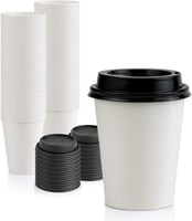 50 كوب ورقي ابيض 9 اونص