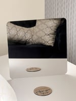 درزن 12 مرايا مربع اكريلك بدون قاعدة