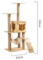 عجلة تدريب ضخمه + cat tree شجرة خشبية 52*130cm