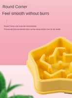 وعاء تغذية بطيء مضاد للبلل للحيوانات الأليفة