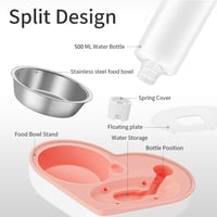 صحن طعام علي هيئة قلب مع مشربية ماء