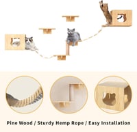 العاب القطط مجموعة اثاث قابل للتعليق للقطط 9 قطع