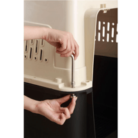 قفص تنقل ضخم للكلاب بكفرات