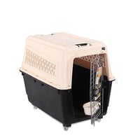 قفص تنقل ضخم للكلاب بكفرات