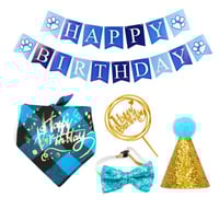 طقم حفلة عيد الميلاد للحيوانات إكسسورات للحيوانات