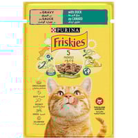 بورينا فريسكس اظرف قطع البط في المرق طعام رطب للقط...