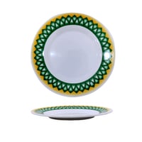 صحن ميلامين مسطح اخضر