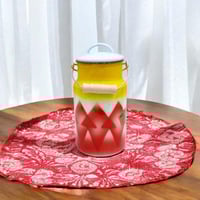 سطل سمن غضار احمر صناعة سلفاني