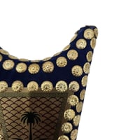 مبخرة مخمل ازرق