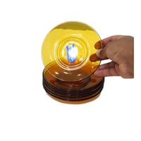 صحن مسطح عسلي صغير 13.5سم