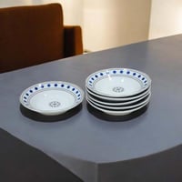 صحن بيالات منقط أزرق (6حبة)