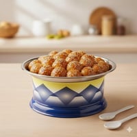 سخان حنيني غضار ازرق بغطاء