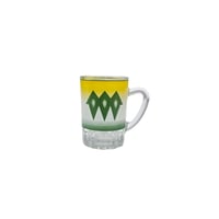 طقم شاي قهوة نقشة الغضار أخضر