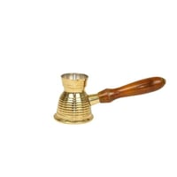 ركوة نحاس مخطط ثقيل ذهبي