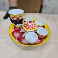 طقم تقديم حلاء غضار